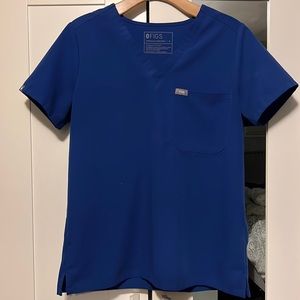 women's Electric Blue Catarina™ - One-Pocket Scrub Top - S / Electric Blue